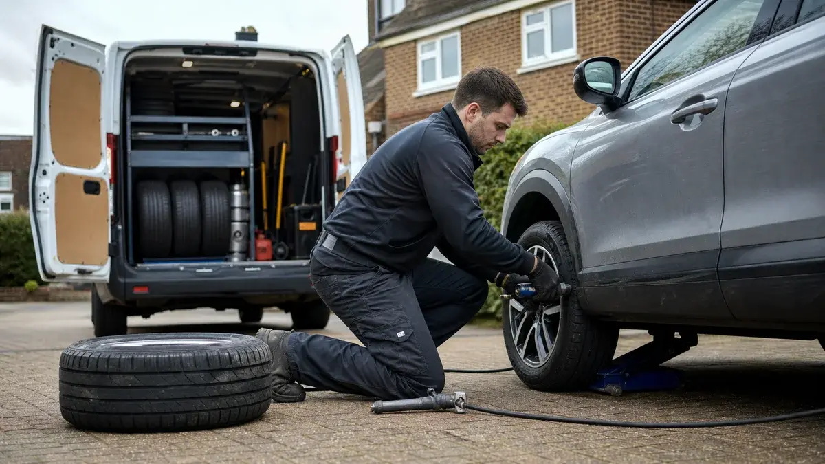 Mobile tyre repair